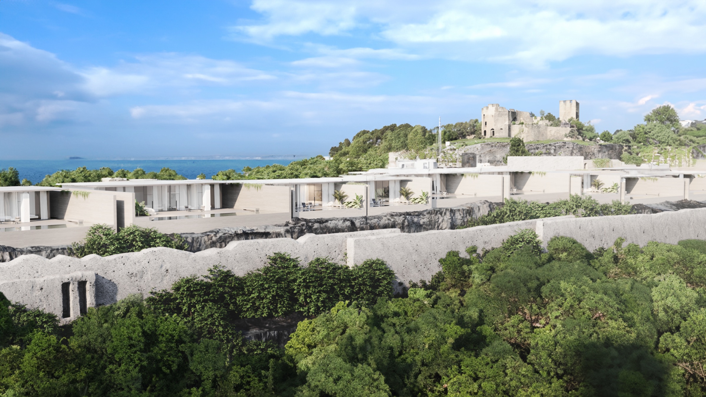 Cliff and ocean setting near Citadel on the Bukit peninsula
