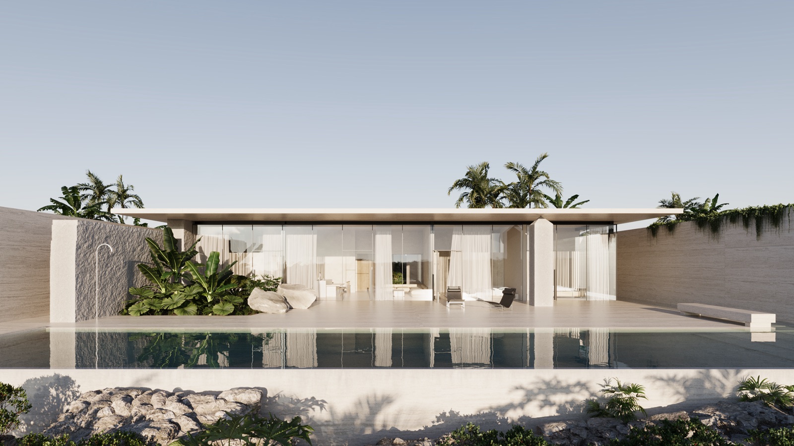 Premium Citadel villa exterior with private pool and ocean view